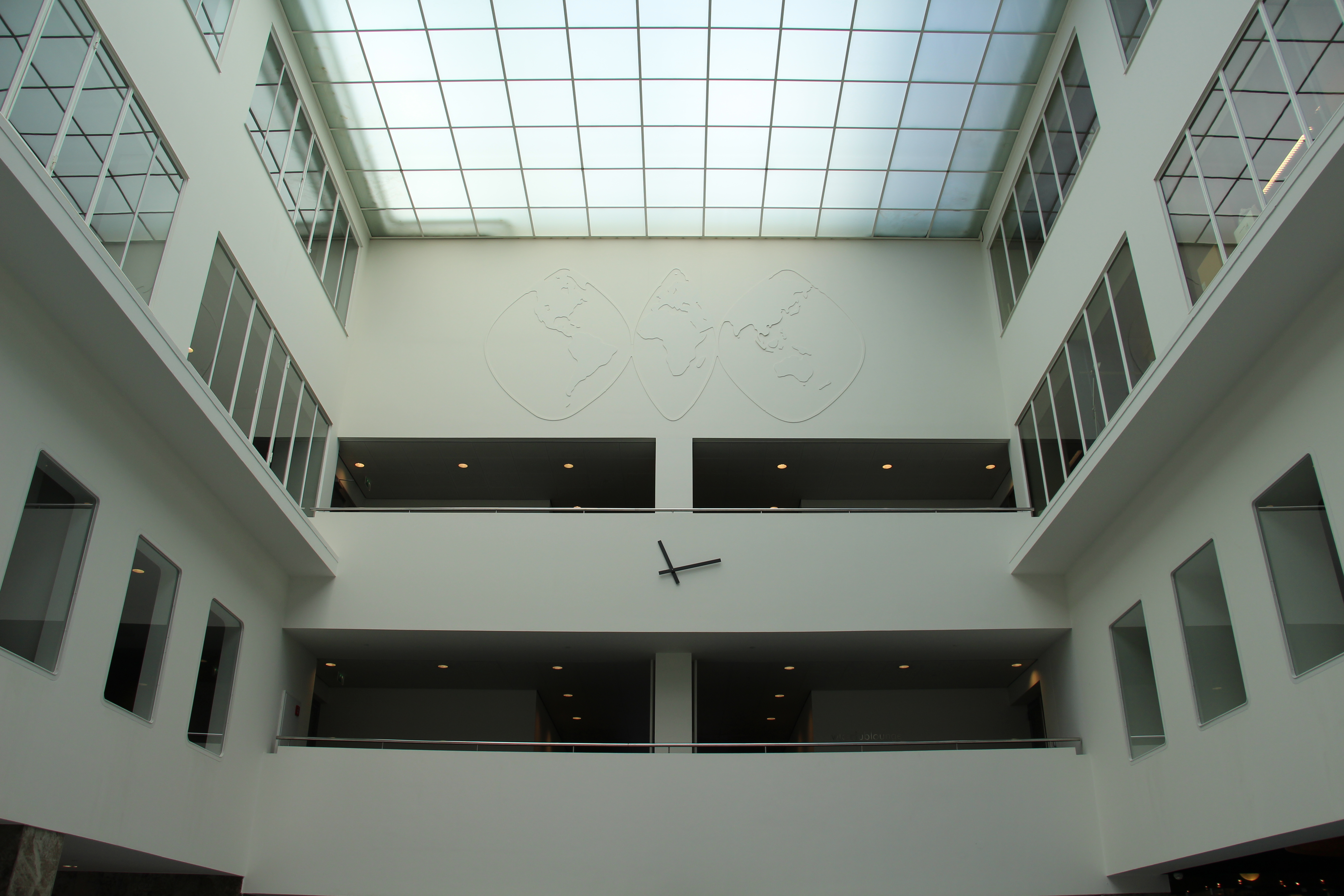 Empty trading floor of a stock exchange